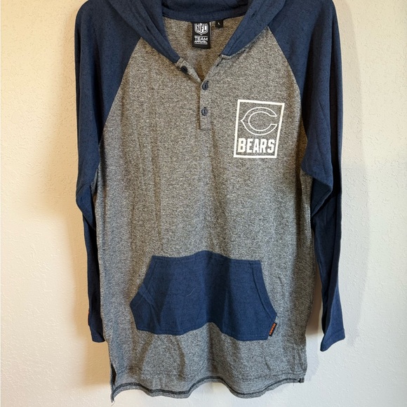 Men’s L NFL Team Apparel Chicago Bears Long Sleeve Lightweight Hoodie - Picture 1 of 9